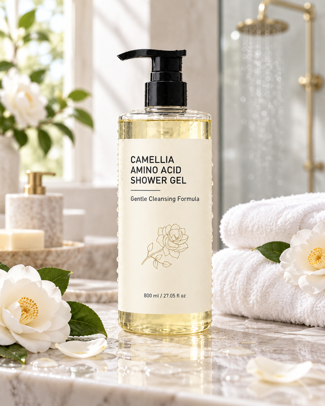 CAMELLIA-SCENTED SHOWER GEL – 800 mL